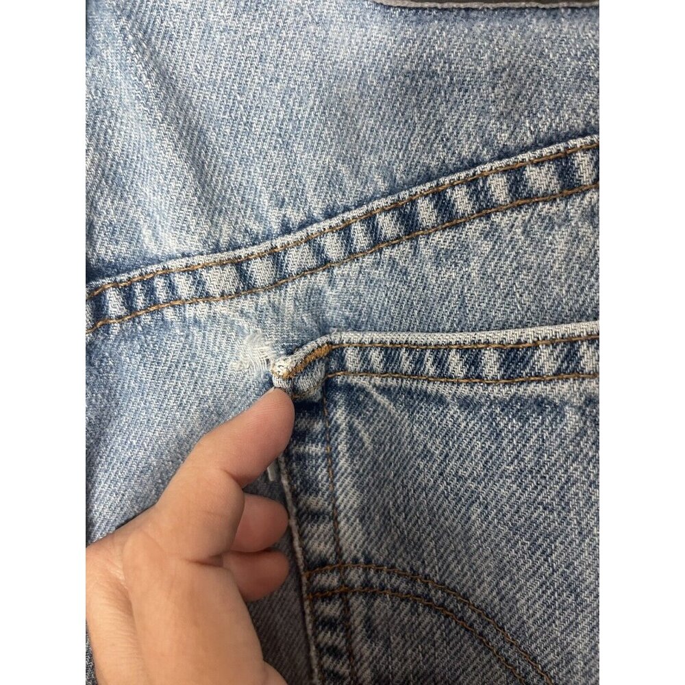 Vintage Blue Levi Silvertab Loose Denim Jeans Womens Size‎ 13 Med 90s Light Wash - Picture 10 of 16